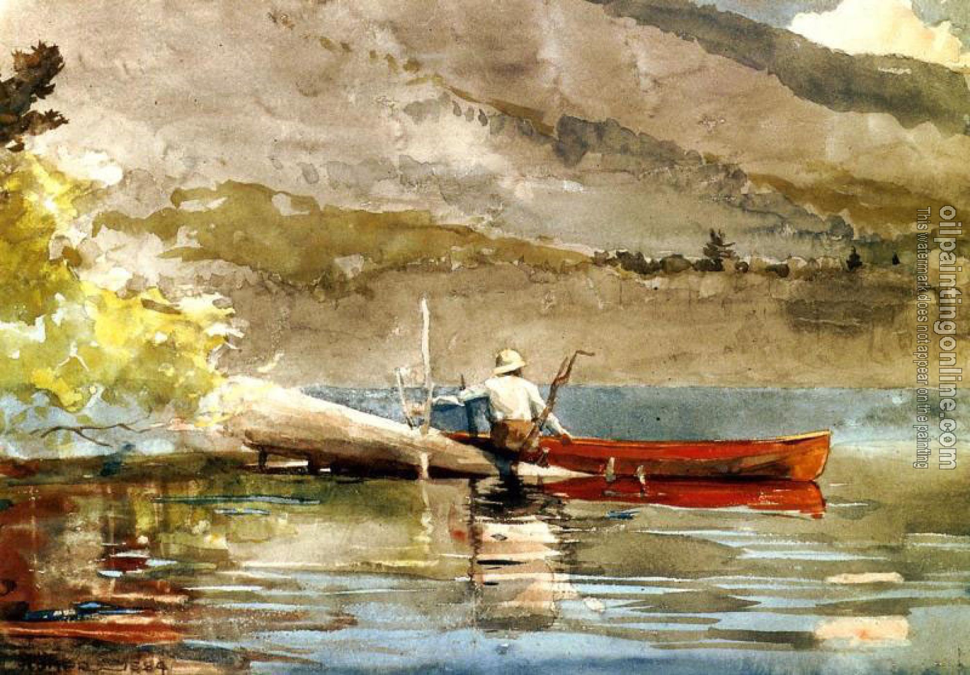 Homer, Winslow - The Red Canoe